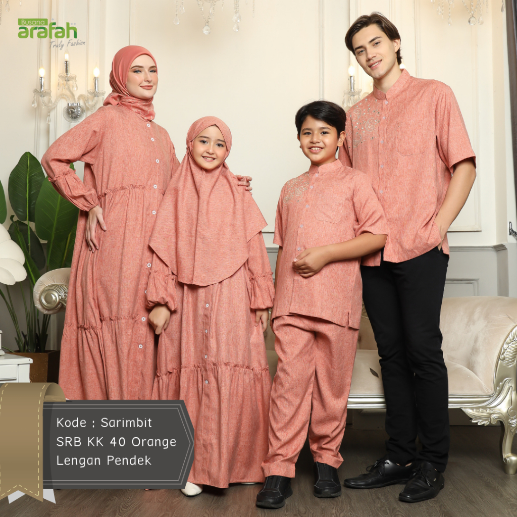 Jual Sarimbit Keluarga Terbaru 2024 Baju Muslim Couple Bahan Katun Adem