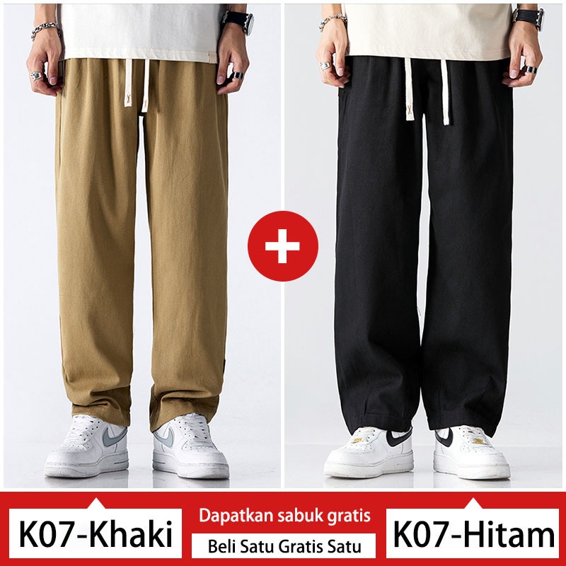 Jual Cargo Pants Pria Khaki Celana Cargo Panjang Pria Murah Korean
