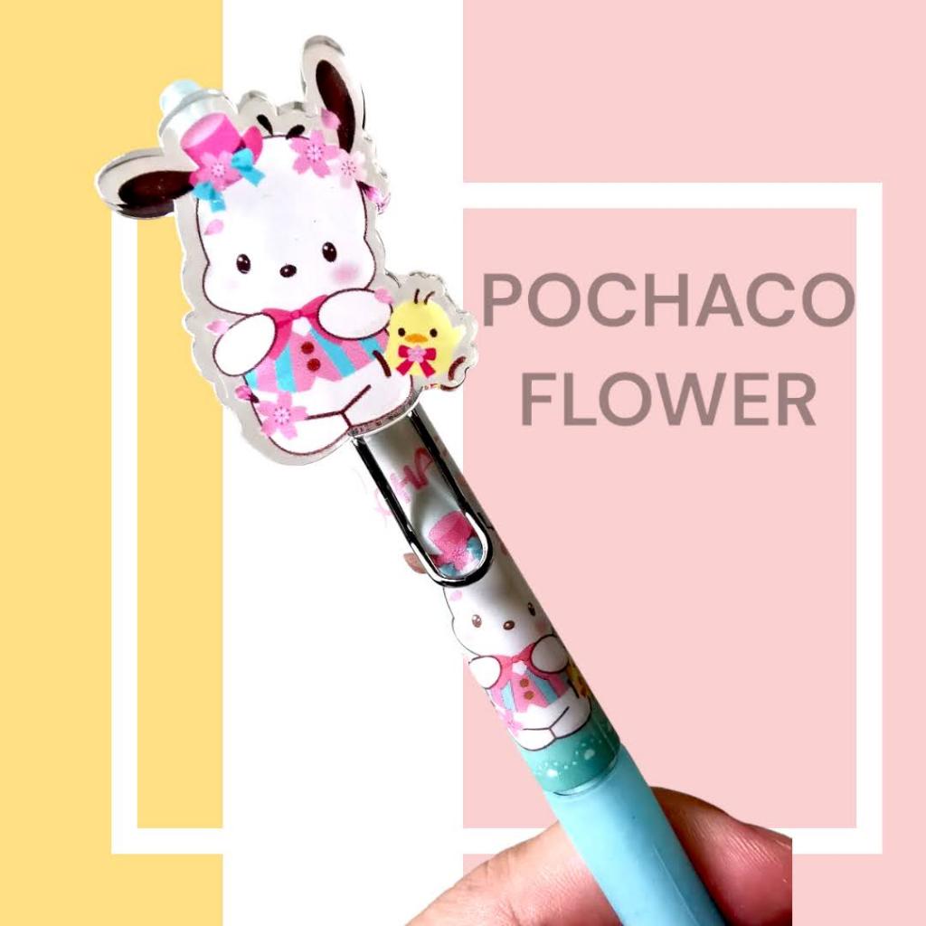 Jual PULPEN GEL SANRIO FLOWER SERIES 8146 MODEL MIKA TINTA HITAM ...