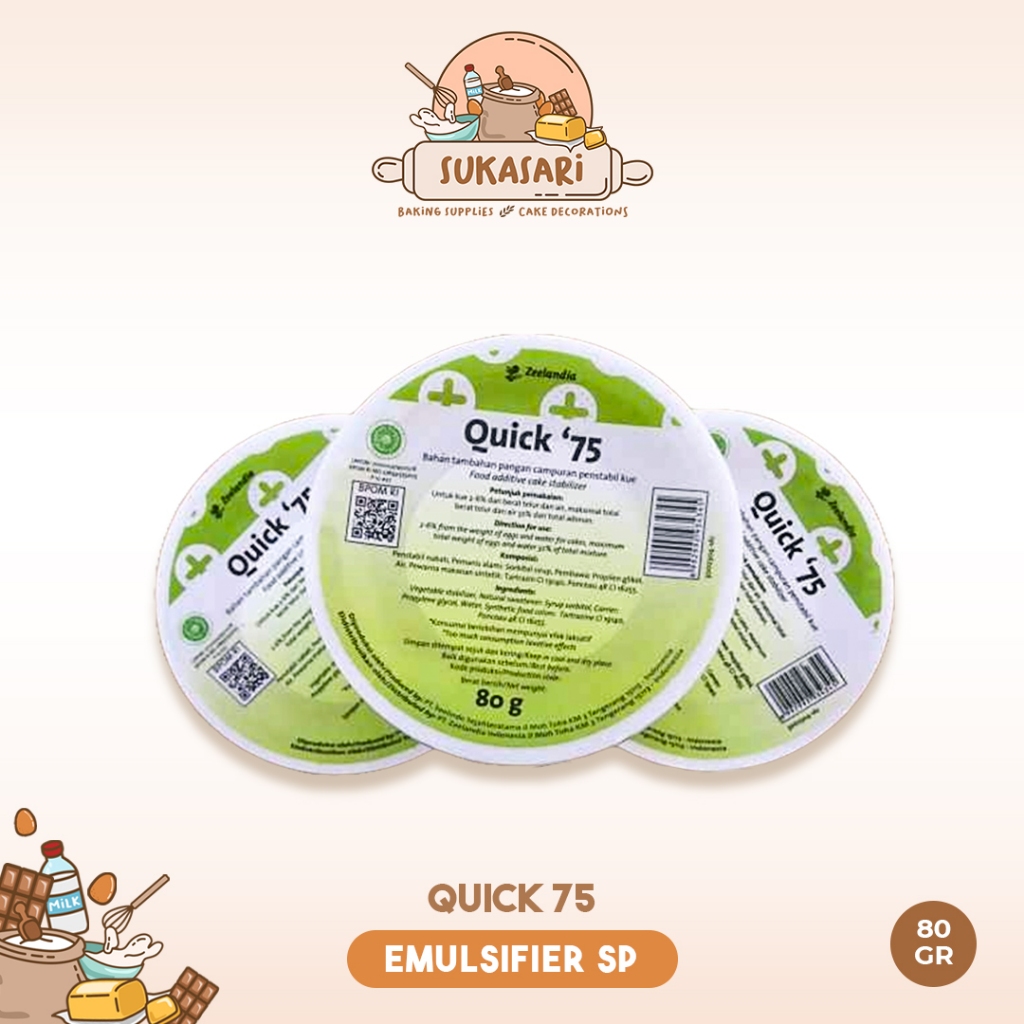 Jual Sukasari - Quick 75 Emulsifier SP 80gr / Pelembut Kue dan Roti ...