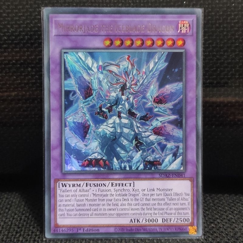 Jual Kartu Yugioh TCG Mirrorjade the Iceblade Dragon Ultra Rare UR ORI