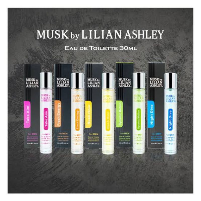 Jual MUSK by LILIAN ASHLEY For Men Eau de Toilette 30ml Shopee