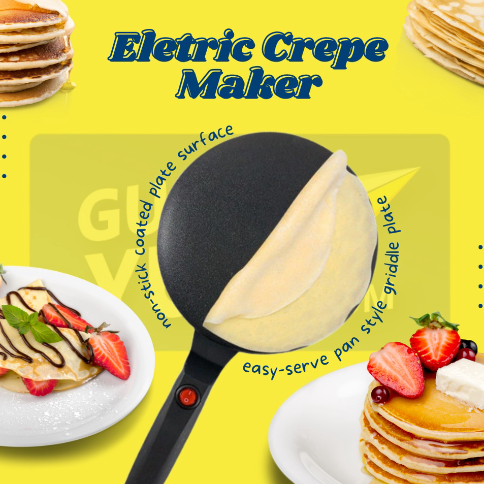 Jual Harga Promo Electric Crepe Maker Alat Pembuat Crepes Lumpia [Ready
