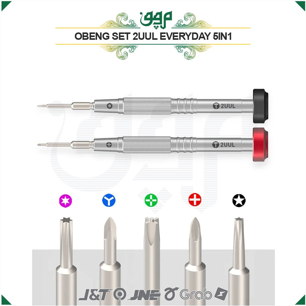 Jual Obeng Set 2UUL Isi 5 Original / Obeng Set 2UUL 5in1 Original ...