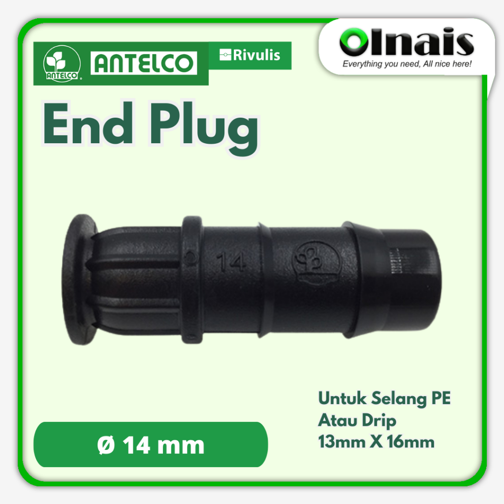 Jual End Plug Penutup Selang PE / Drip Tetes - Ukuran 13mm X 16mm ...