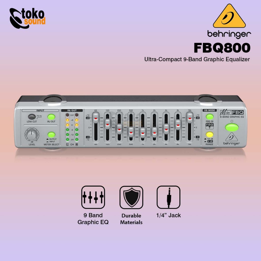 Jual Behringer MiniFBQ FBQ800 Mini Graphic Equalizer Shopee Indonesia