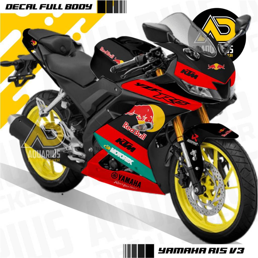 Jual Decal R15 V3 Full Body Redbull | Shopee Indonesia