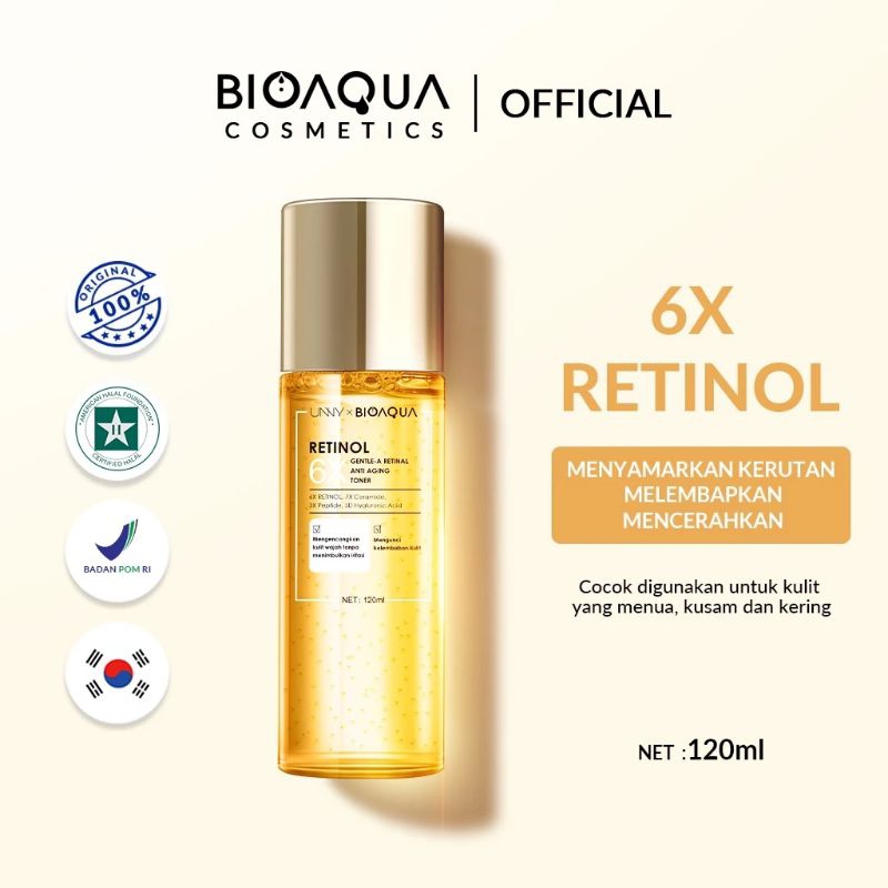 Jual Bioaqua 6x Retinol Anti Aging Toner (100% ORI) | Shopee Indonesia