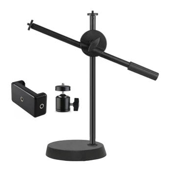 Holder Overhead Stand Tripod Hp Ringlight Kamera Lampu Fotografi Mua ZMA1 Stand Holder Meja