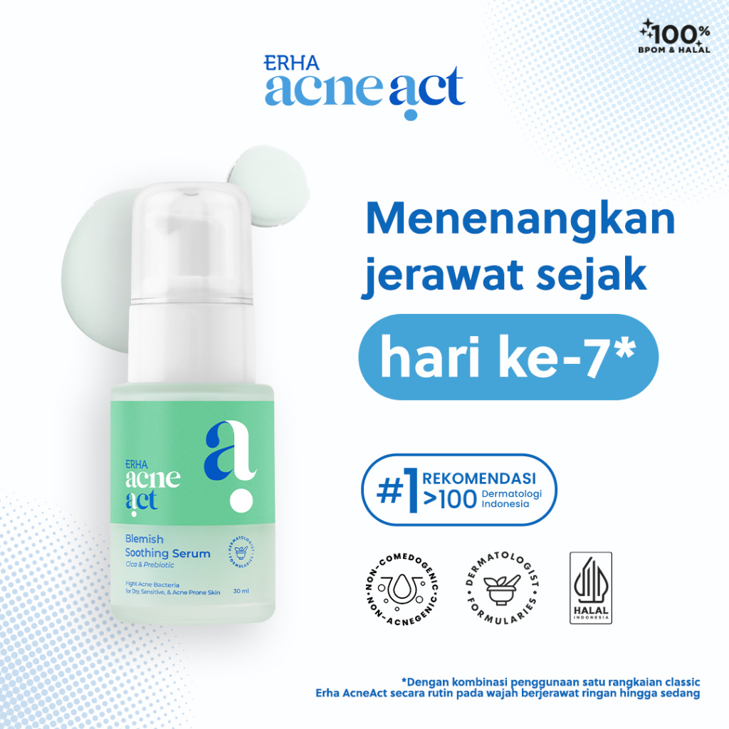 Jual Erha Acneact Blemish Soothing Serum Ml Serum Kulit Kering Sensitif Shopee Indonesia