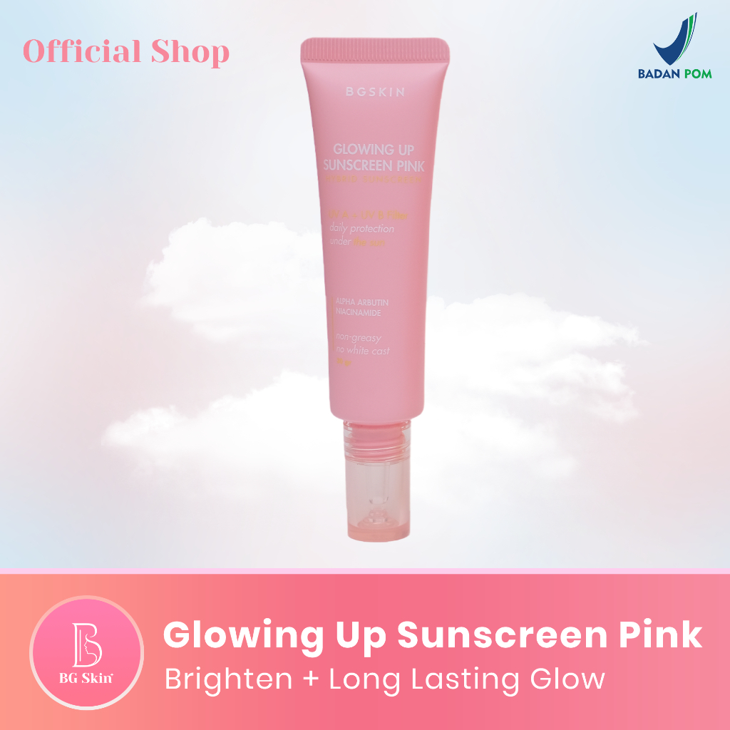 Jual BG Skin Glowing Up Sunscreen Pink | Shopee Indonesia