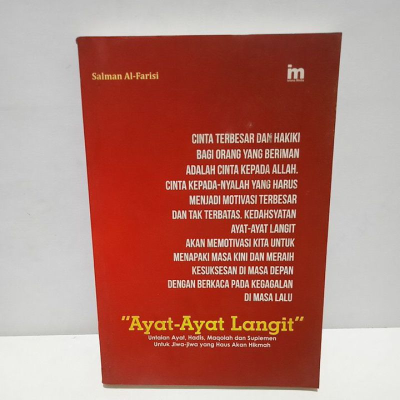 Jual Buku Original AYAT AYAT LANGIT - SALMAN AL FARISI | Shopee Indonesia