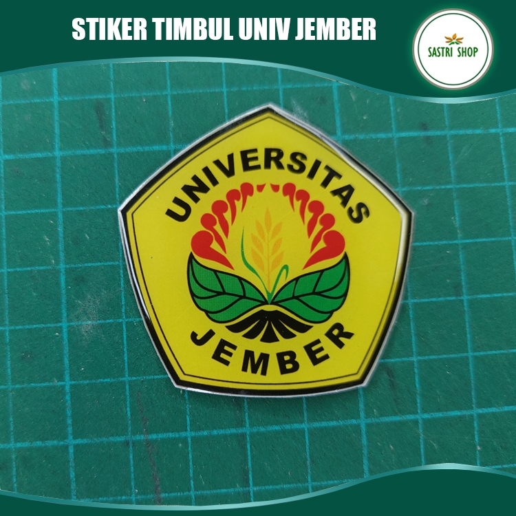 Jual Stiker Timbul Model Logo Universitas Jember Limited Edtion