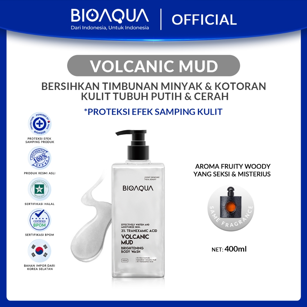 Jual BIOAQUA Whitening Body Wash Sabun Mandi Cair 400ml Sabun Mandi