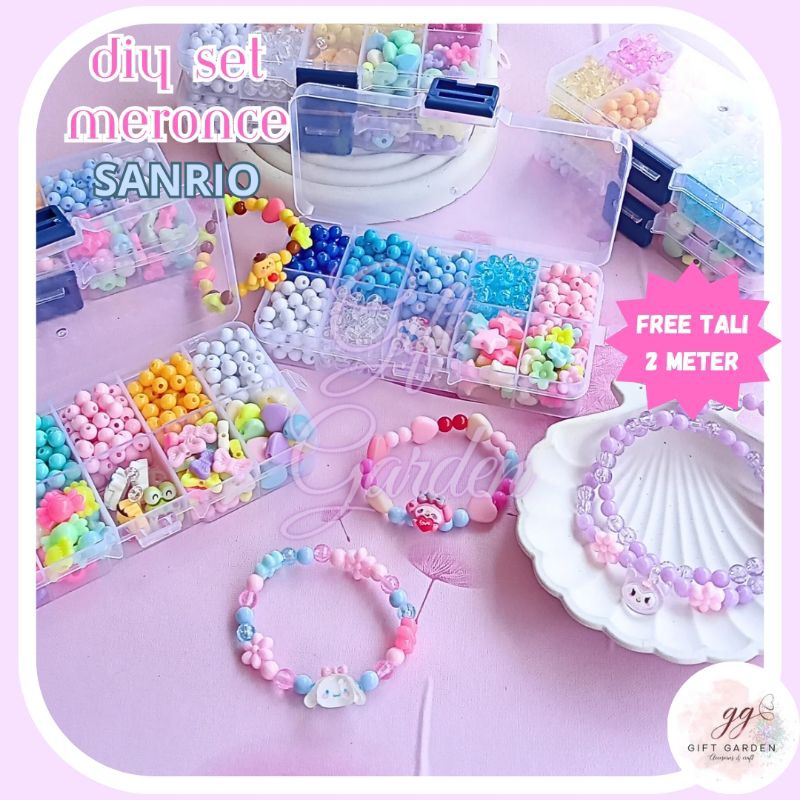 Jual DIY meronce edisi Sanrio manik Mote gelang kalung bahan craft ...
