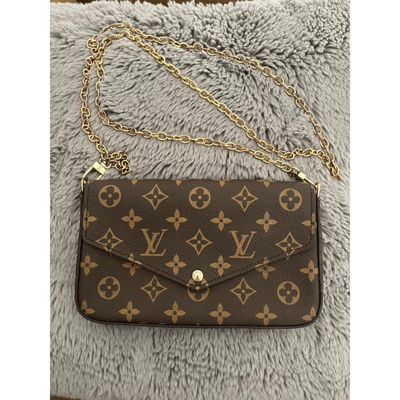 Jual Louis Vuitton LV Felice Felicie WOC wallet on chain Monogram