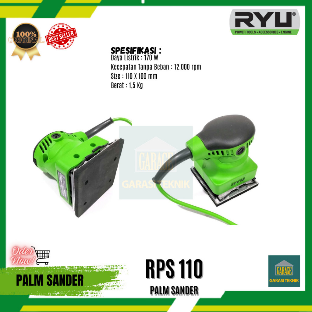 Jual Ryu orbital sender RPS 110+mesin amplas ryu+murah | Shopee Indonesia