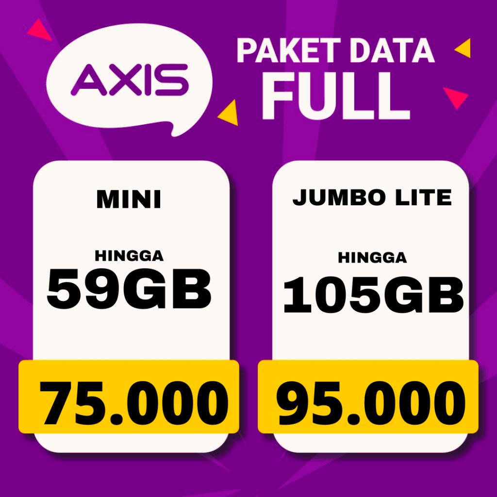 Jual Harga Agen Paket Data Axis Isi Ulang Bronet Owsem Murah Harga