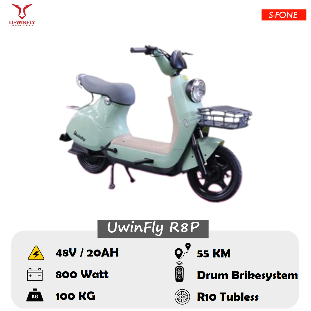 Jual Sepeda Listrik Uwinfly R8P 48/20 Watt | Shopee Indonesia