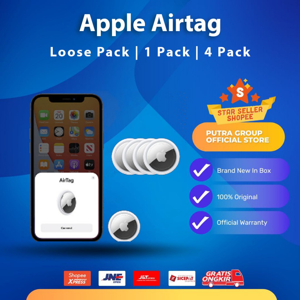 Jual AirTag / Airtags 4 Pack Kit 1 Pack Air Tag tags | Shopee Indonesia