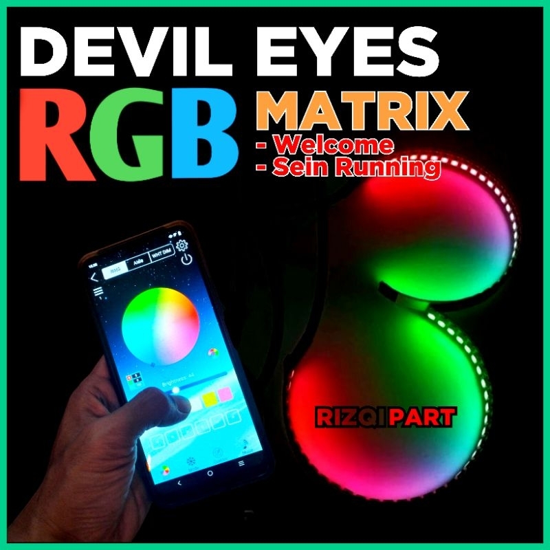 Jual Vahid Devil Eyes Demon Eyes Rgb 360 Wireless Shopee Indonesia