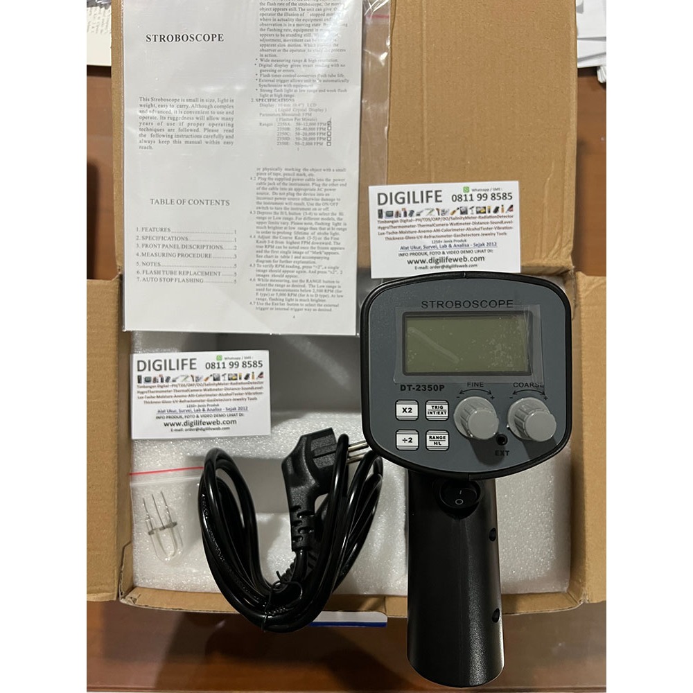 Jual Stroboscope Landtek DT2350PA Stroboskop DT2350PA Strobe Flash