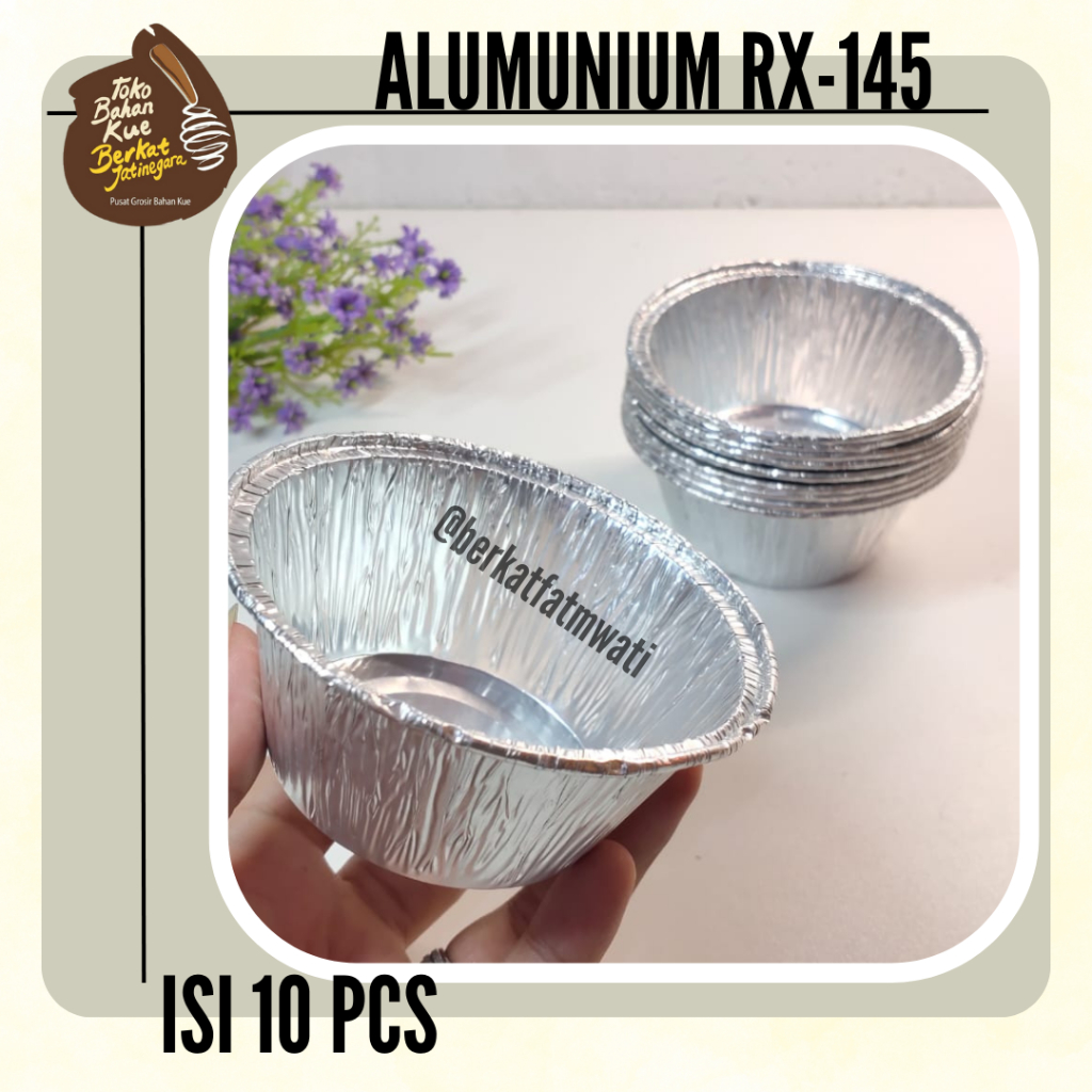 Jual ALUMUNIUM FOIL CUP RX-145 /WADAH MAKANAN / 10 PCS | Shopee Indonesia