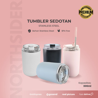 【TEC】 KOBU Ivory Stainless Steel Tumblr Coffee Tea 240ml 360ml Aesthetic  Botol minum kopi teh gelas cup estetik simple elegant cangkir gelas kopi