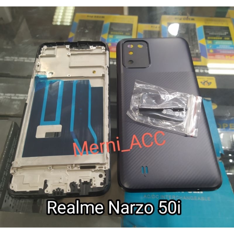 Jual Cessing hausing Fullset Frame Lcd Realme Narzo 50i Backdor tutup ...