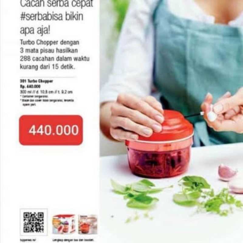 Jual turbo chopper/spare part tupperware