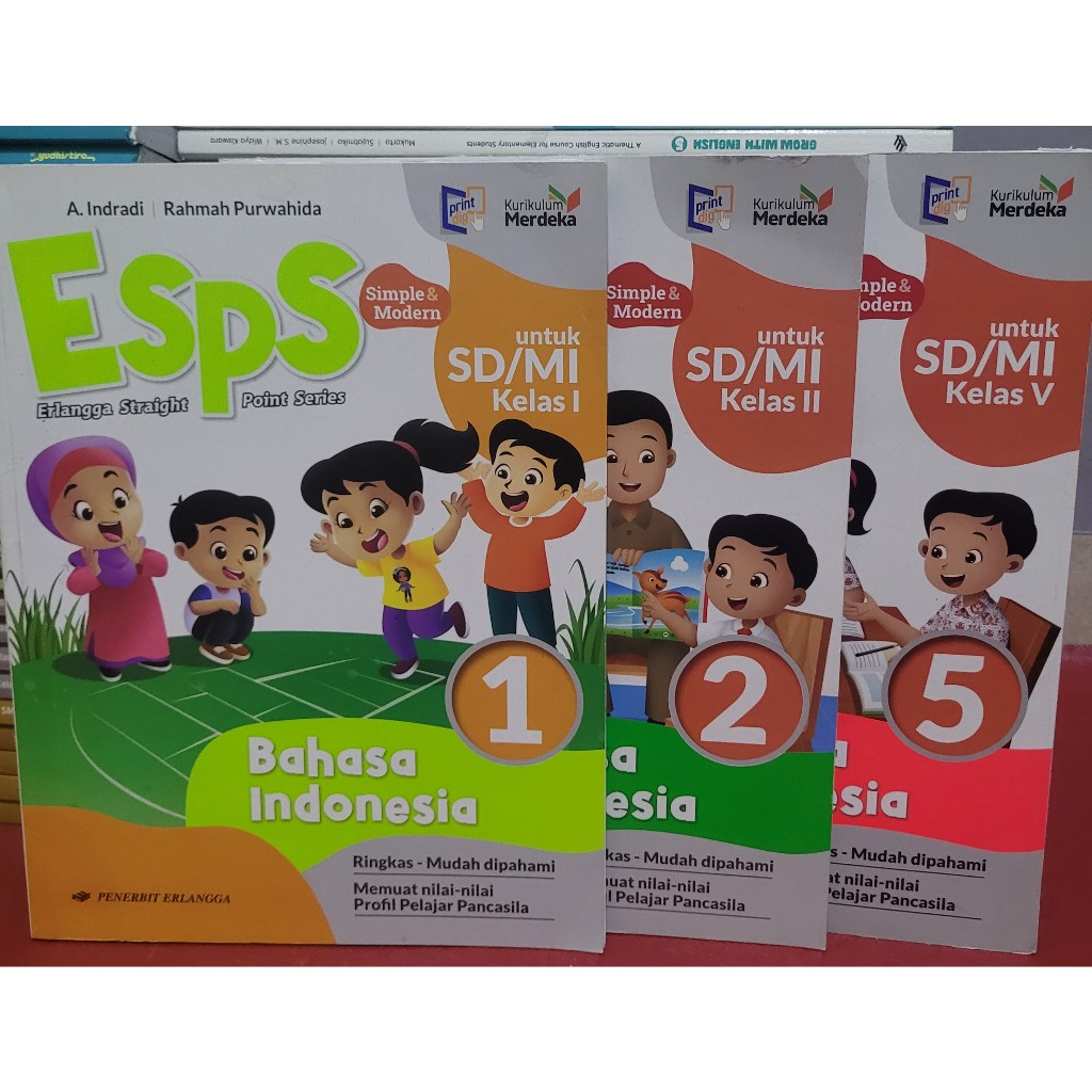 Jual BUKU BEKAS MULUS - ESPS BAHASA INDONESIA KELAS 1/2/4/5 SD ERLANGGA ...