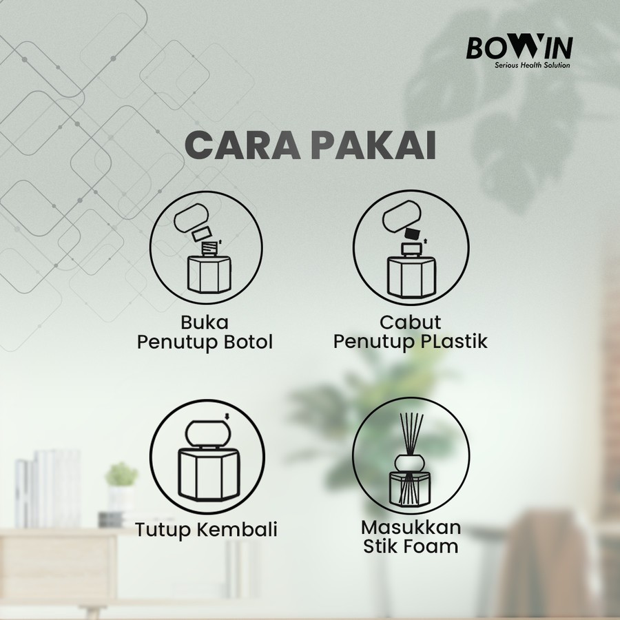 Jual Bowin Reed Diffuser Crystal Aromaterapi Pengharum Ruangan ...