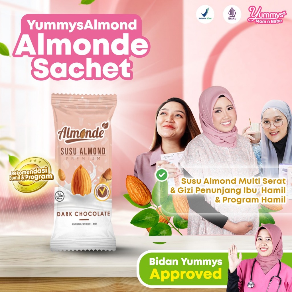 Jual ALMONDE Kemasan Sachet Meningkatkan kadar gizi bumil Bagus