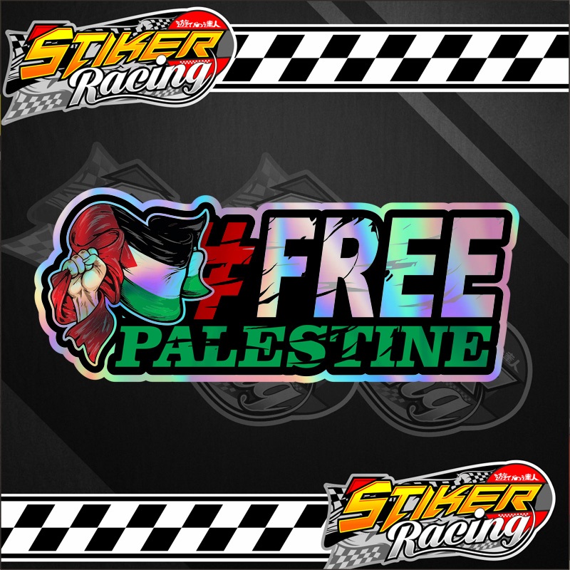 Jual STIKER FREE PALESTINE STIKER LOGO PALESTINE STIKER PERJUANGAN