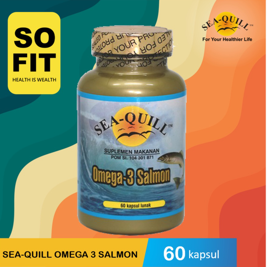 Jual SeaQuill Omega 3 Salmon Isi 60s / Sea Quill Minyak Ikan