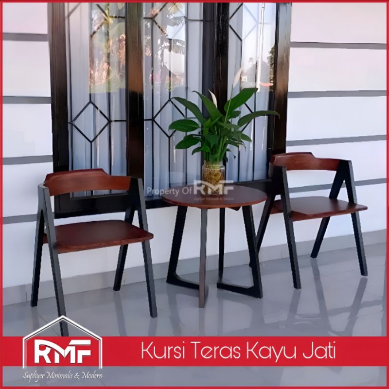 Jual Kursi Teras Minimalis Set Kayu Jati Jepara Shopee Indonesia
