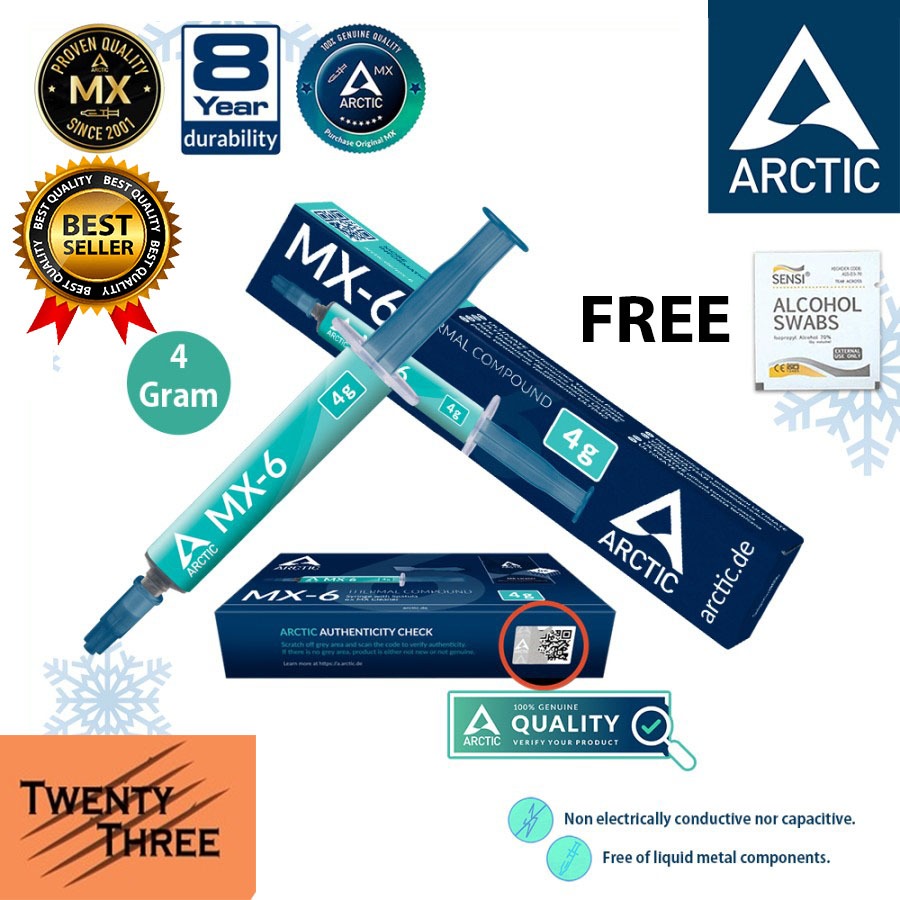 Jual Thermal Paste Pasta CPU ARCTIC MX6 4 Gram gr MX6 ULTIMATE