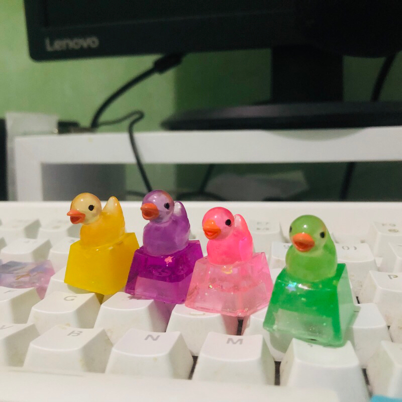 Jual Keycaps Mechanical Keyboard Duck in the dark Shopee Indonesia