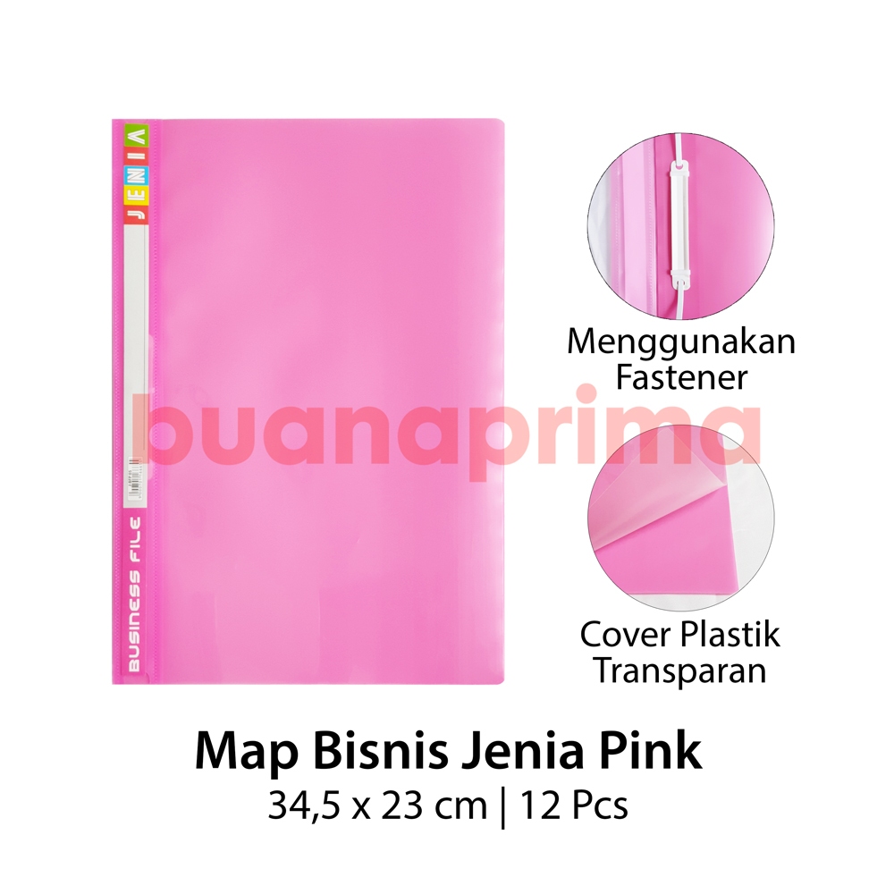 Jual Map Business File isi 12 pcs Bisnis Plastik Fastener Acco Folio F4 ...
