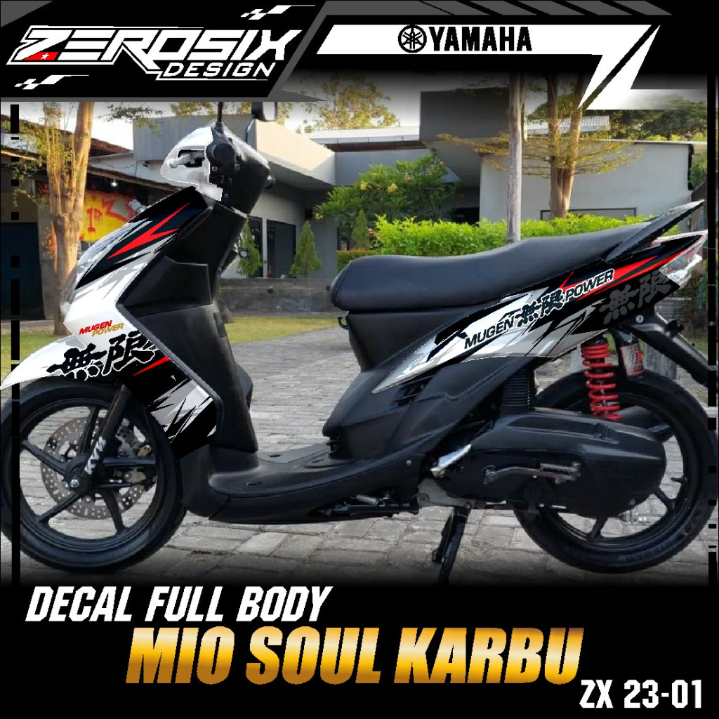 Jual Stiker Mio Soul Karbu Fullbody - Decal Sticker Full Body Mio Soul ...