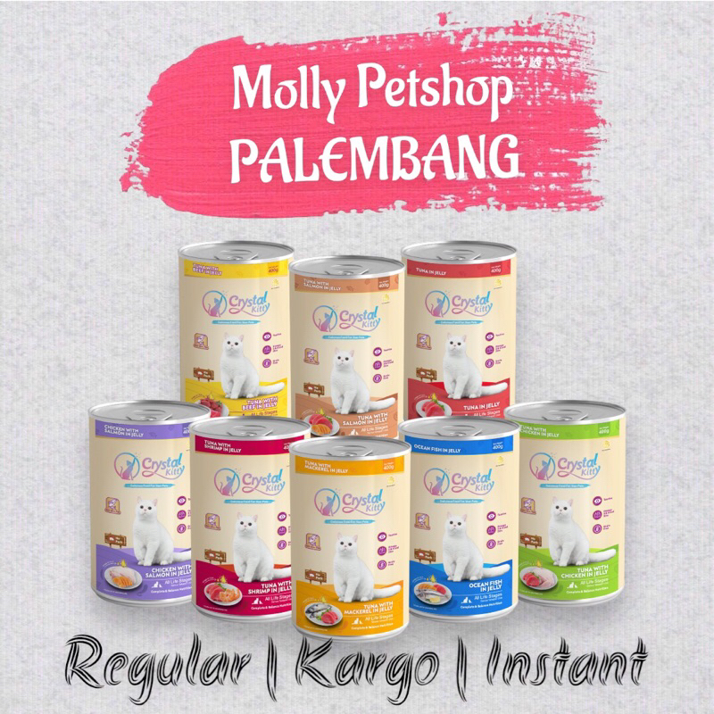 Jual Makanan kucing Basah Kaleng CRYSTAL KITTY 400g | Shopee Indonesia
