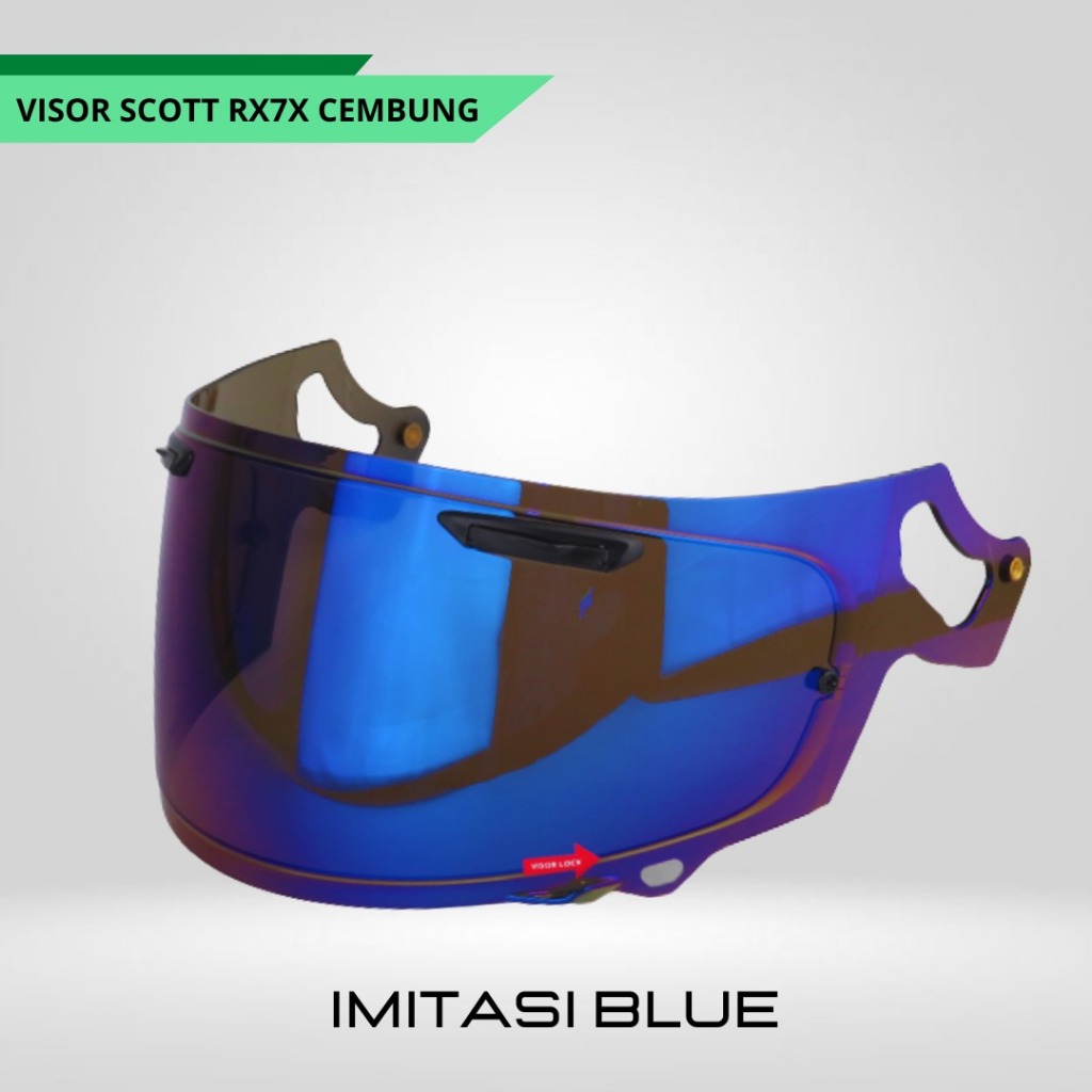 Jual Scott - Visor Osbe RX7X Cembung / Imitasi Blue | Shopee Indonesia