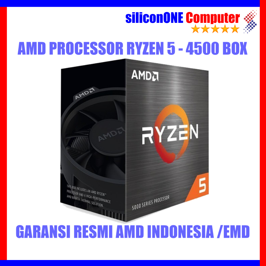 Jual AMD Ryzen 5 4500 Box Processor | Shopee Indonesia