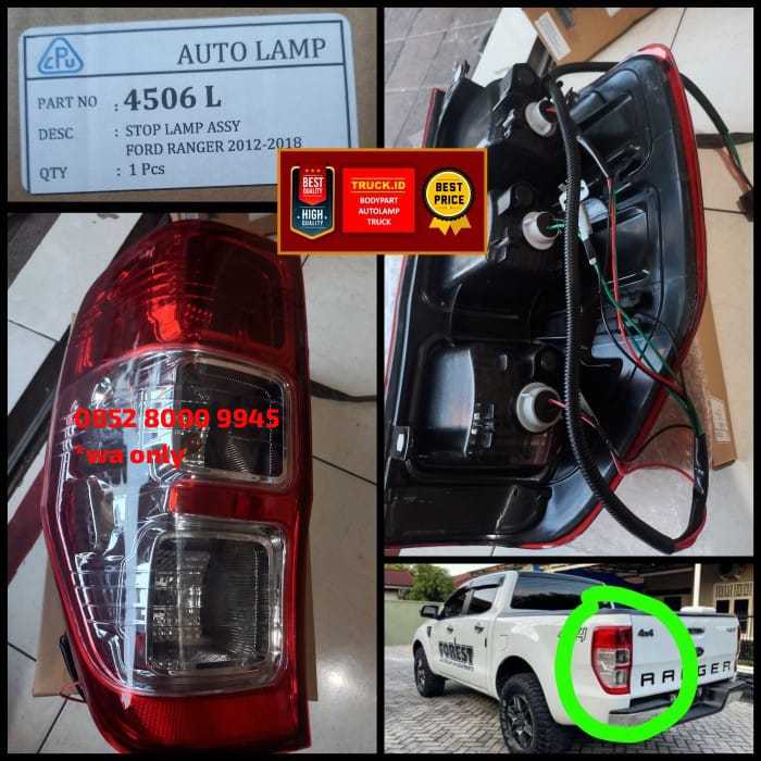 Jual LAMPU BELAKANG STOP LAMP FORD RANGER 2013 2014 2015 2016 2018 RH ...