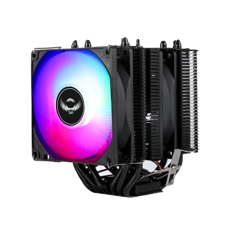 Jual QIUZAIM DB 920 BLACK CPU / PC COOLER RGB 90MM DUAL FAN - 6 Pipes ...