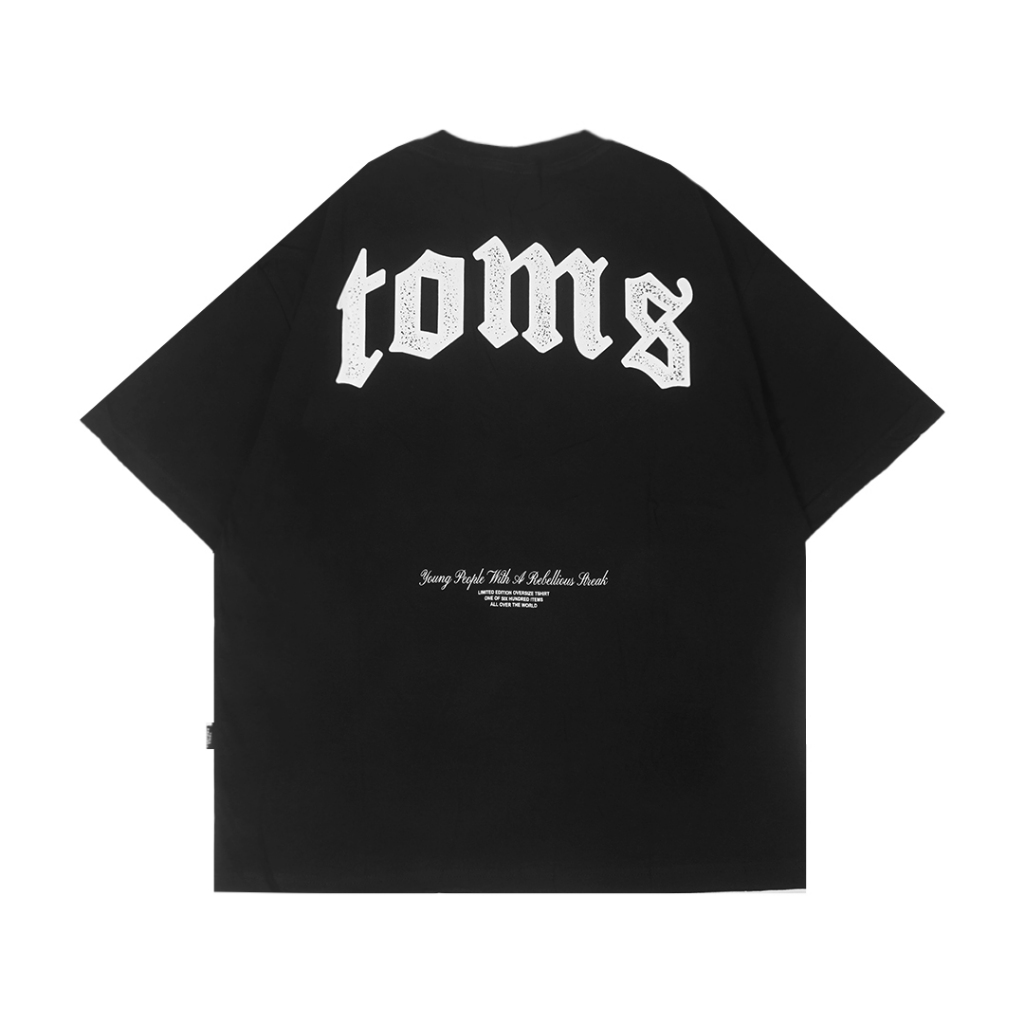 Jual Toms Project - Oversized Tshirt Combed 24's Typo Black | Shopee ...