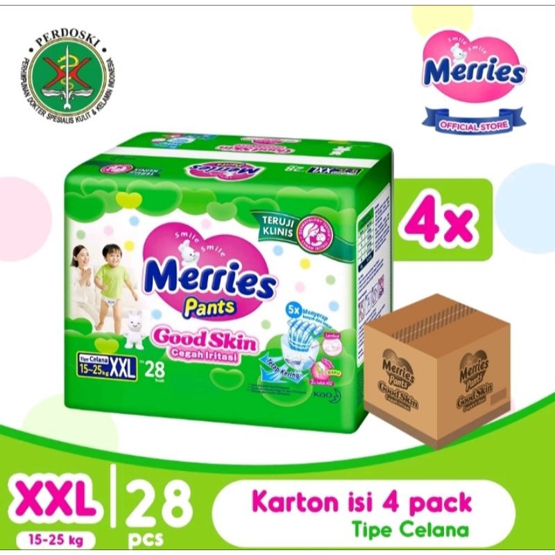 Jual MERRIES PANTS GOOD SKIN XXL 28 (1 KARTON) | Shopee Indonesia