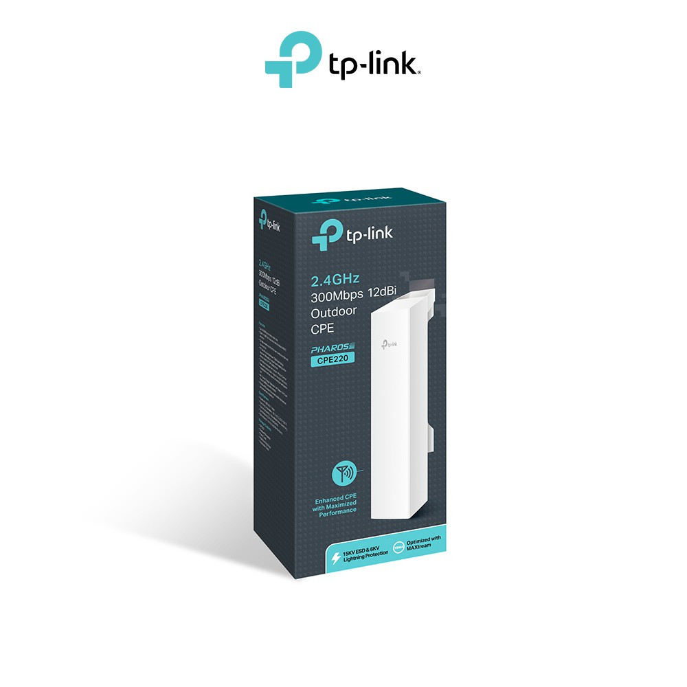 Jual P-Link CPE220 2.4GHz 300Mbps 12dBi Directional Antenna Outdoor CPE ...