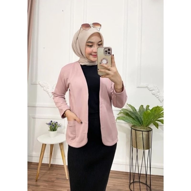 Blazer peirced outfit hijab