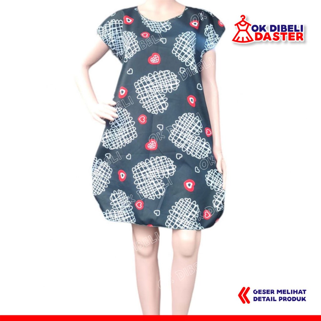 Jual Obral Daster Midi Motif Kekinian Baju Daster Tidur Santai Daster ...